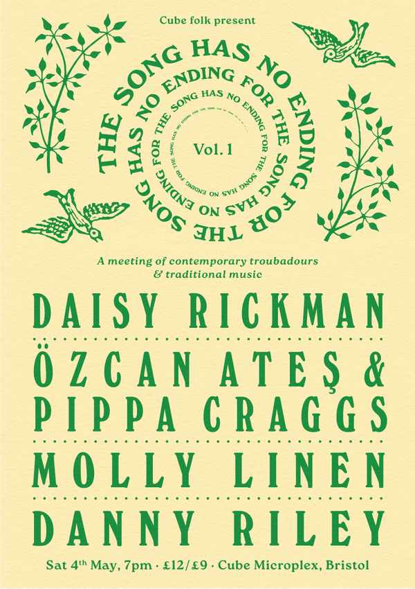 Picture for event DAISY RICKMAN / Özcan Ateş & Pippa Craggs / Molly Linen / Danny Riley