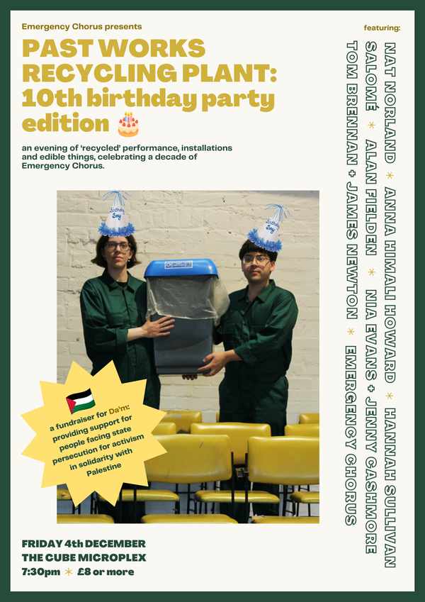 Picture for event Emergency Chorus 10th Birthday!! + fundraiser for Da'm