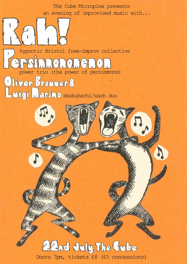 Picture for event Rah! + Persimmonomenon + Oliver Brouwer & Luigi Marino