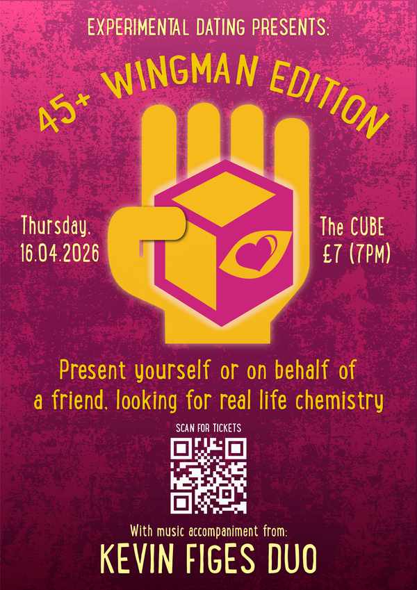 Picture for event HOT MATURE SINGLES IN YOUR AREA - The Cube Experimental Dating 6 (45ISH+)