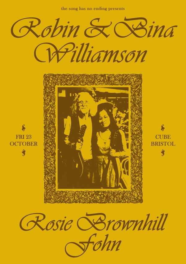 Picture for event Robin & Bina Williamson + Rosie Brownhill + Fohn